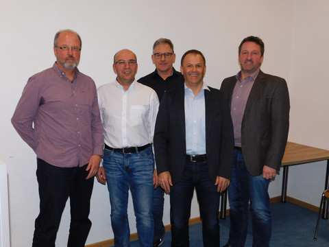 v.l.n.r. Robert Schoch, Michael Weiß, Werner Nierichlo, Michael Bauer, Ralf Kircher